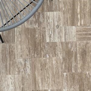 Royal Walnut Vein Cut Gepolijst Travertijn Mini Snijkantenset, 1 cm