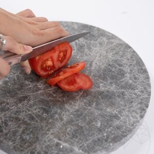 Planche à pâtisserie en pierre naturelle, 28 cm de diamètre