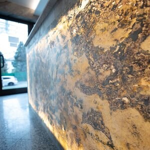 SKIN Stone Sheet - Indian Autumn doorschijnend 210 x 105 cm
