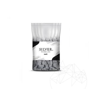 Galets d'argent, 3-6 cm Sac 20 Kg