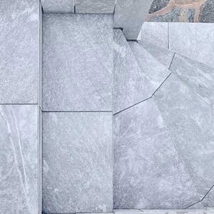 Pierre frittée L'ALTRA PIETRA Colosseo Silvergrau, 60 X 60 X 2 cm, R11 - Antidérapant pour usage extérieur
