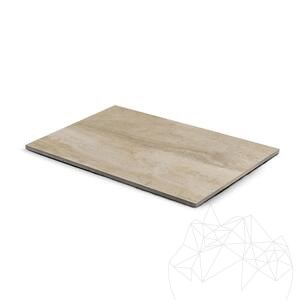 Pierre frittée L'ALTRA PIETRA Duomo Travertino Beige, 60 X 90 X 2 cm, R11 - Antidérapant pour usage extérieur