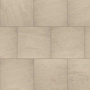Pierre frittée L'ALTRA PIETRA Tempio Kandla Beige, 60 X 60 X 2 cm, R11 - Antidérapant pour usage extérieur