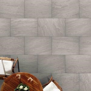 L&#39;ALTRA PIETRA Tempel Kandla Grijs, 60 x 90 x 2 cm, R11 (antislip)