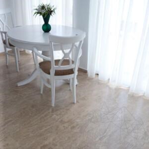 PREMIUM Travertin lat, gepolijst en gevuld 122 x 61 x 1,2 cm