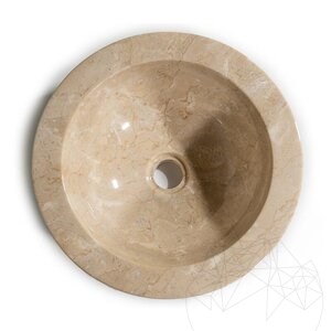 Marmeren Wastafel Matia Beige Pebbles