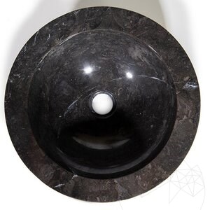 Lavabo, Galets de Marbre Noirs