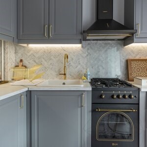 Mozaïek Marmer Bianco Carrara Chevron Mat