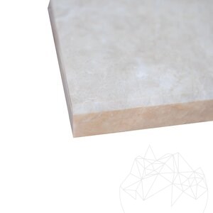 Traptreden Crema Royal Geborsteld Marmer 120 x 33 x 3 cm (afschuining 1L)