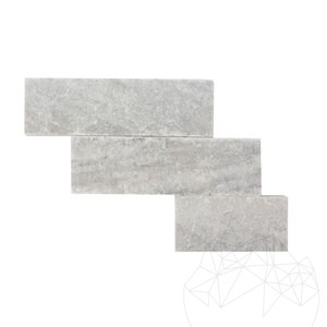 Gesplitste wandbekleding in Kavala-marmer 10 cm x B x 2,5 cm