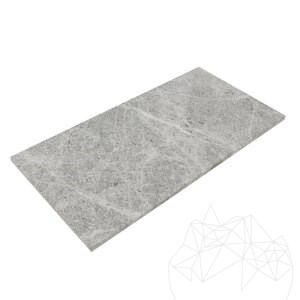 Marbre sablé gris Tundra, 61 x 30.5 x 1.5 cm