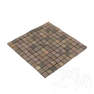 Veelkleurige Leisteen Mozaïek Natuur 2,3 x 2,3 cm