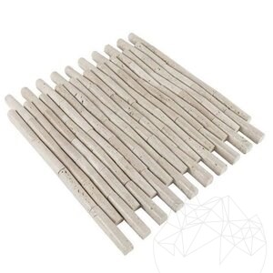 Mosaique Travertin Tumbled Bambou Classique, 1.5 x 7.5 cm
