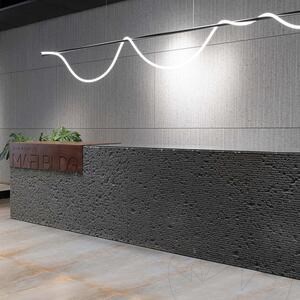 Native Black Lineal Extreem donker ontwerp 2CM plaat