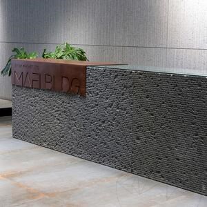 Native Black Lineal Extreem donker ontwerp 2CM plaat
