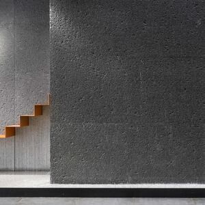 Native Black Lineal Extreem donker ontwerp 2CM plaat
