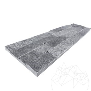Wandbekledingspaneel Marmer Catania Zwart 15 x 60 cm