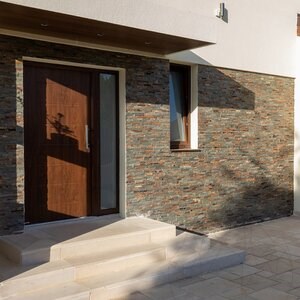 Panneau de revêtement mural en ardoise Mini Multi "Z" 15 x 60 x 0,8-1,2 cm