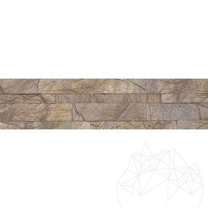 Marmeren plaquette Stone blad SKIN - Rain Forest Brown 60 x 15 cm (3M op de achterkant)