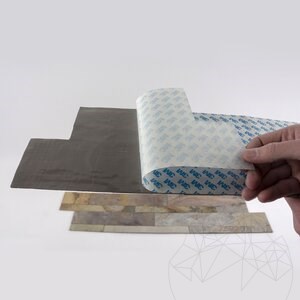 Placage flexible SKIN Panel Express - Indian Autumn, 60x15 cm, auto-adhésif 3M pour le revêtement intérieur