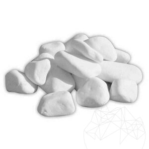 Galets de Marbre de Thassos, 1-3 cm, Sac de 20 Kg