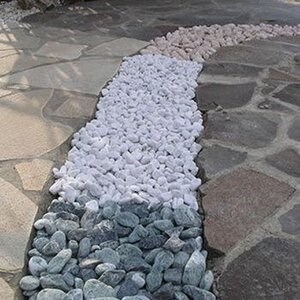 Witte Thassos Marmer Pebbles 6-10 cm KG