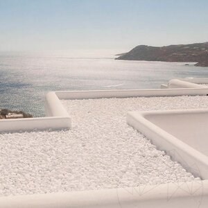 Witte Thassos Marmer Pebbles 6-10 cm KG