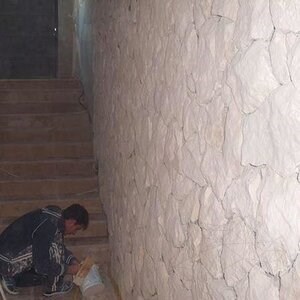 Calestone Polygonal Rock Face - Rustic White | Bardage vertical, Outdoor-Indoor (20mp/palette)