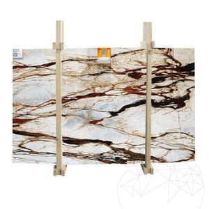 Calacatta Foresta gepolijste marmeren plaat 2 cm