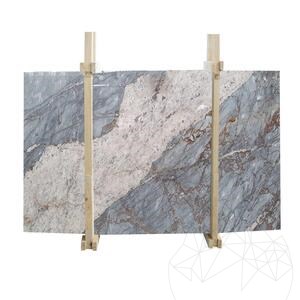 Gepolijste Hermes blauwe marmeren plaat, 2 cm
