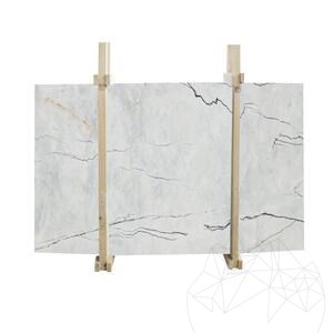 Gepolijste lila marmeren plaat, 2 cm