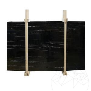 Plaque de marbre noir poli, 2 cm