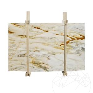 Gepolijste Calacatta Borghini marmeren plaat, 2 cm