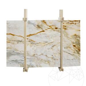Gepolijste Calacatta Borghini marmeren plaat, 2 cm