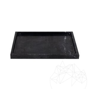 Nero marmeren blad, 30 x 20 x 2,5 cm