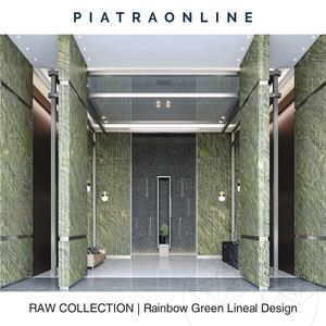Regenbooggroen lineair ontwerp 2CM plaat