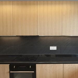 Ardoise flexible SKIN MicroStone 1mm - Ligne noire, 122x61cm | Pierre ultra-flexible pour murs, meubles, parements