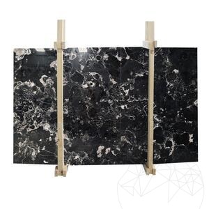 Dalle en marbre Saint Laurent Black Poli, 2 cm