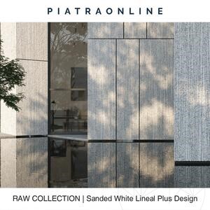 Geschuurde witte Lineal Plus-plaat van 2 cm