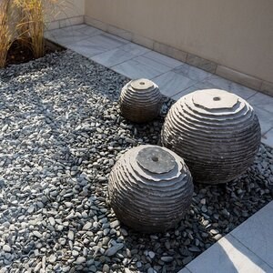 Deco Tuinbol Antraciet Grijs 50 cm