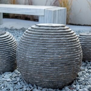 Deco Tuinbol Antraciet Grijs 50 cm