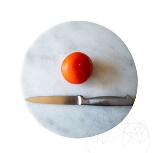 Planche à pâtisserie en pierre naturelle, 28 cm de diamètre