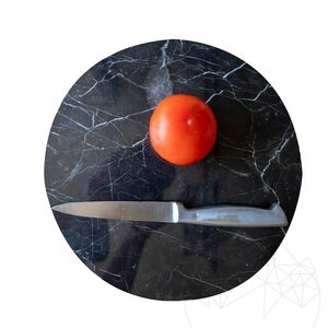 Planche à pâtisserie en pierre naturelle, 28 cm de diamètre