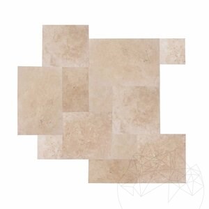 Opus Romain Travertin Klassiek Cross Cut Geborsteld 1,2 cm