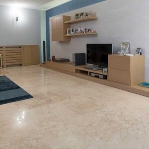 Vloer- en wandtegels Travertin Classic Cross Cut Polished PRIME 61 x 61 x 1,2 cm