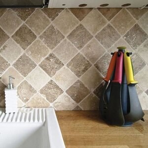 Vloer- en wandtegels Travertin Latte Antiek (Verouderd) PRIME10 x 10 x 1,2 cm