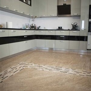 Vloer- en wandtegels Travertin Latte Poli PRIME 61 x 61 x 1,2 cm