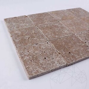 Vloer- en wandtegels Travertin Noce Cross Cut Antiek (Verouderd), 10 x 10 x 1 cm