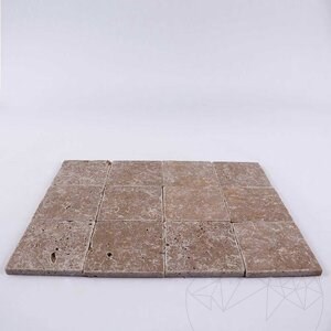 Vloer- en wandtegels Travertin Noce Cross Cut Antiek (Verouderd), 10 x 10 x 1 cm