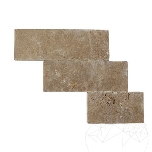 Travertin fendu de Noce, 7.5 cm x FL x 2.2 cm